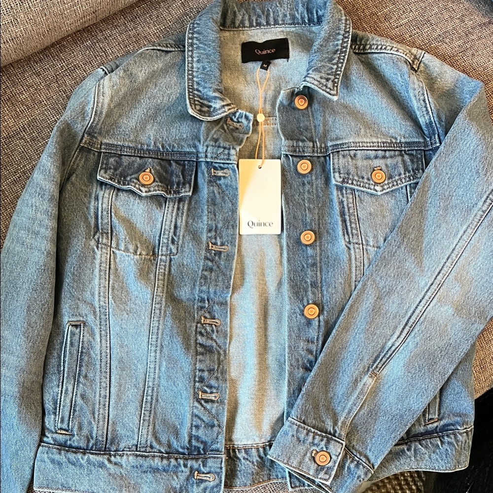 Quince Light Blue Jean Jacket